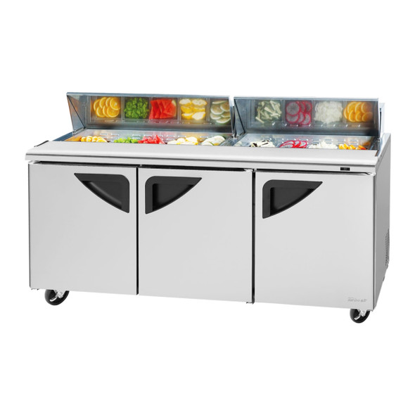 Turbo Air TST-72SD-N Sandwich/Salad Prep Table - 3 Doors