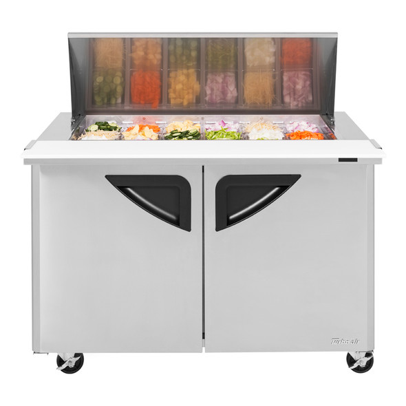 Turbo Air TST-48SD-18-N Mega-Top Sandwich Salad Prep Table - 2 Doors