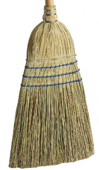Janico 4045 Warehouse Corn Broom, 42" Wood Handle