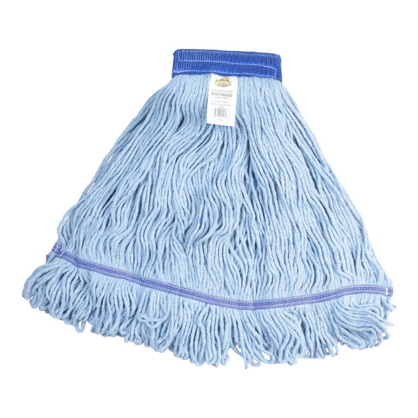 Janico 3043 Mop Head, Blue, Ex-Large, Looped End, Cotton Blend