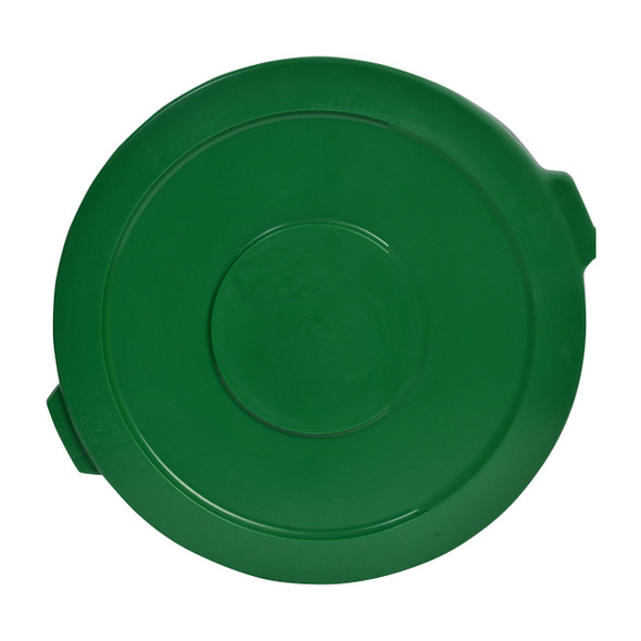 Janico 1032-02GN Trash Container Lid Green, 32 gal, Round
