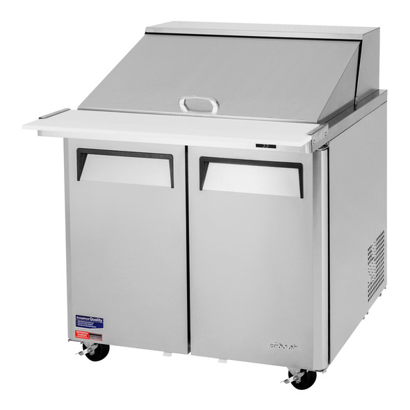 Turbo Air MST-36-15-N6 M3 Series 36" Mega Top Sandwich Salad Prep Table - 2 Solid Doors