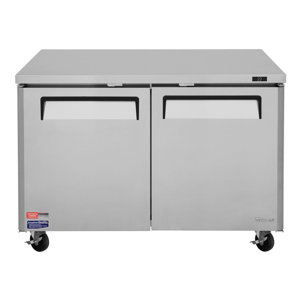 Turbo Air MUR-48-N M3 Series Undercounter Refrigerator - 2 Solid Doors