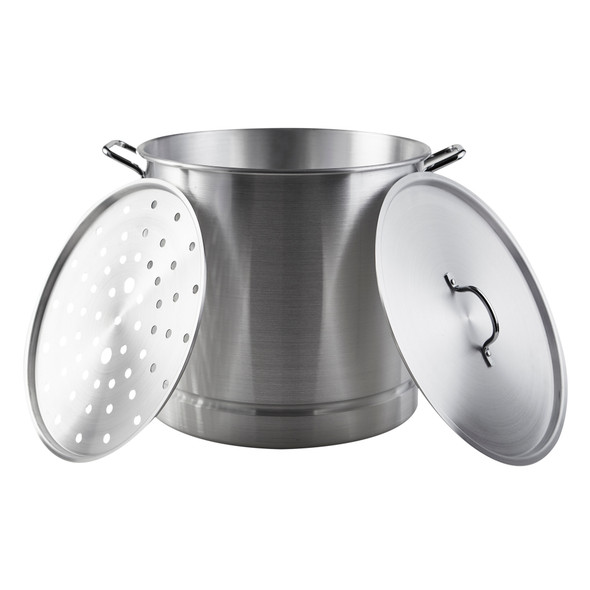 Imusa MEXICANA-45 Steamer, 52 Quart, Aluminum, 3 Piece Set