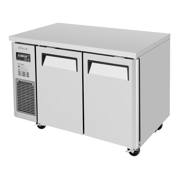Turbo Air JUR-48-N6 J Series Undercounter Refrigerator, Side Mount, 2 Solid Doors
