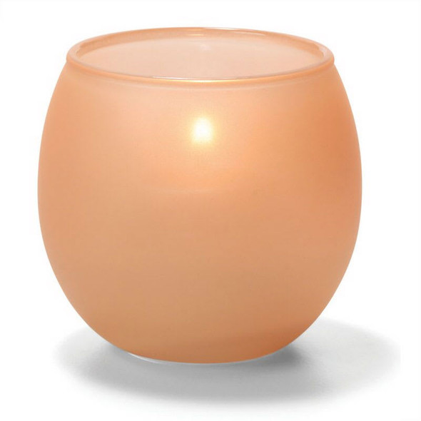 Hollowick 5119STC Votive Holder, Glass Bubble, 2-3/8"Hx2-5/8"Dia, Satin Terra Cotta