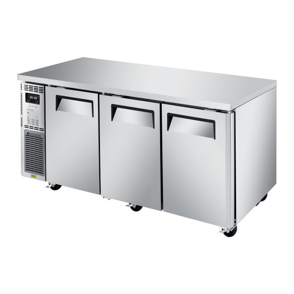 Turbo Air JURF-72-N Undercounter Dual Temp Refrigerator & Freezer, Side Mount, 3 Sections