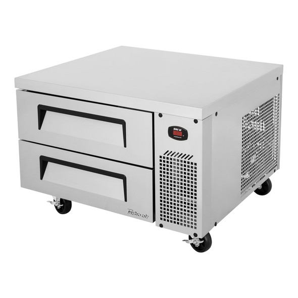Turbo Air TCBE-36SDR-N6 Super Deluxe 36" Stainless Steel Chef Base Refrigerator - 2 Drawers