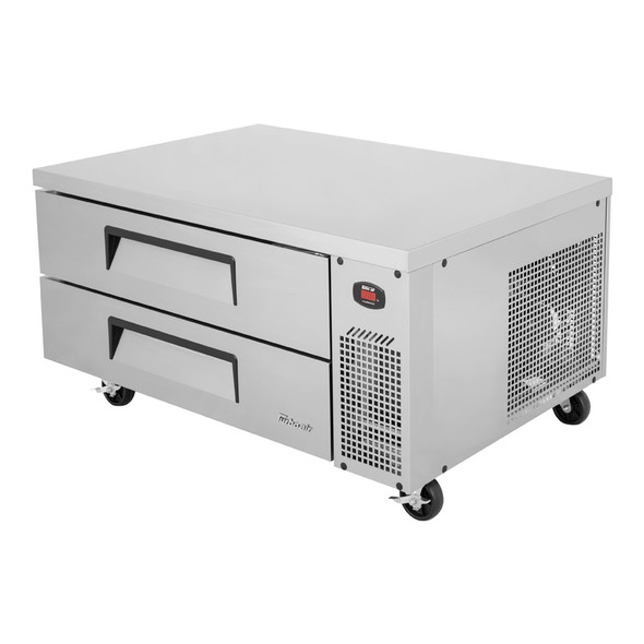 Turbo Air TCBE-48SDR-N Super Deluxe 48" Stainless Steel Chef Base Refrigerator - 2 Drawers