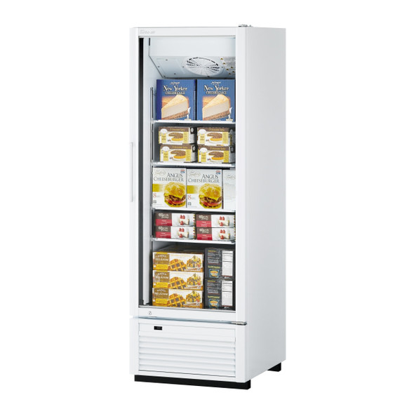 Turbo Air TGF-23SDHW-N Glass Merchandiser Freezer, Full Height, 1 Section, White Cabinet