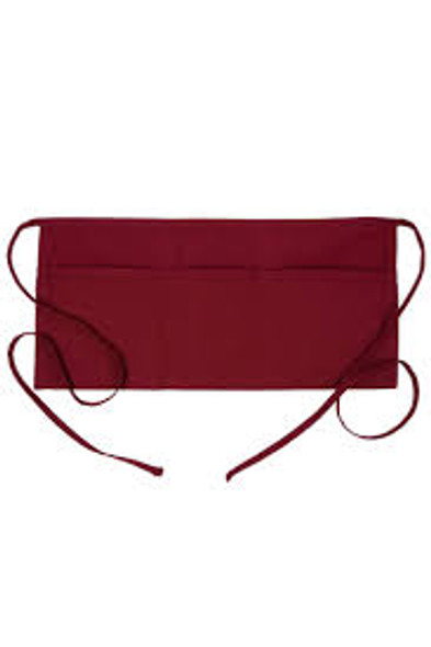 FORTUNE WA-BURGAND Waist Apron, Three Pocket, Burgundy