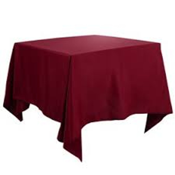 FORTUNE TC-46X46-R Table Cloth, 46" x 46", Square, Red