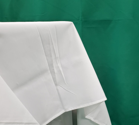 FORTUNE TC-48X72-W Table Cloth, 48" x 72", Rectangle, White