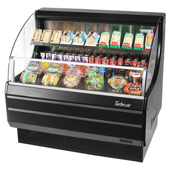 Turbo Air TOM-40LB-N 39" Low Profile Horizontal Open Display Merchandiser - Black