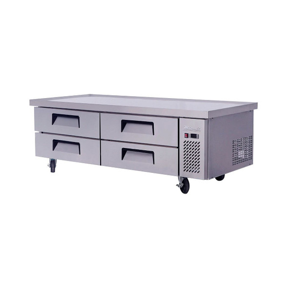Migali C-CB72-76 72" Wide Refrigerated Chef Base with 76" extended top Migali C-CB72-76 72" Wide Refrigerated Chef Base with 76" extended top