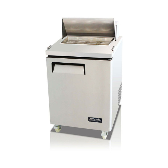 Migali C-SP27-8 27" wide, 8 Pans, Sandwich Prep Table Migali C-SP27-8 27" wide, 8 Pans, Sandwich Prep Table