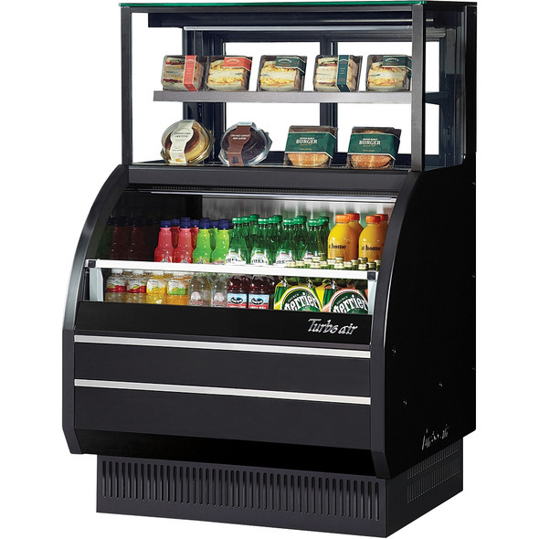 Turbo Air TOM-W-40SB-UF-N 40" Open Display Combination Case - European Straight Front