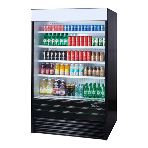 Turbo Air TOM-48EB-N 48" Vertical Air Curtain Open Display Merchandiser