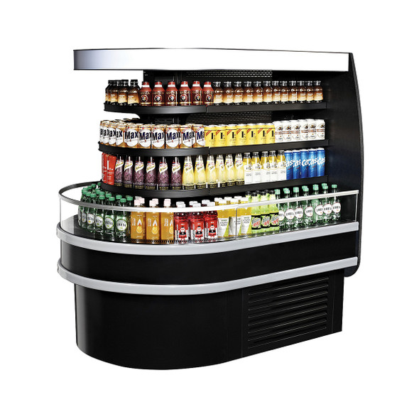 Turbo Air TIOM-36RSB-N Island Display Case - 48" Half-Round (1EA), 36"Square (1EA)