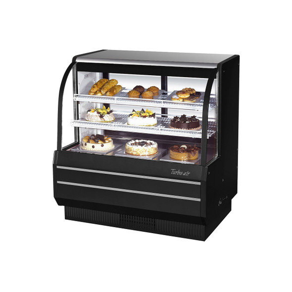 Turbo Air TCGB-48-B-N 4' Refrigerated Bakery Case - Black