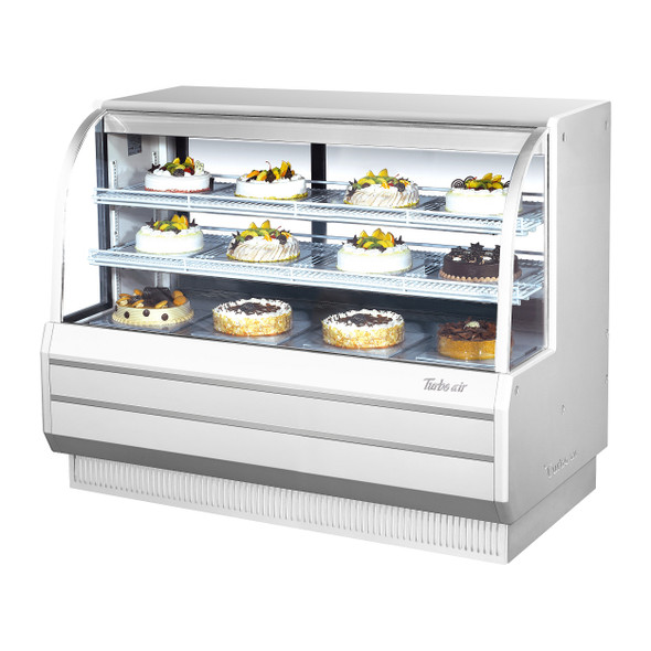 Turbo Air TCGB-60-W-N 5' Refrigerated Bakery Case - White
