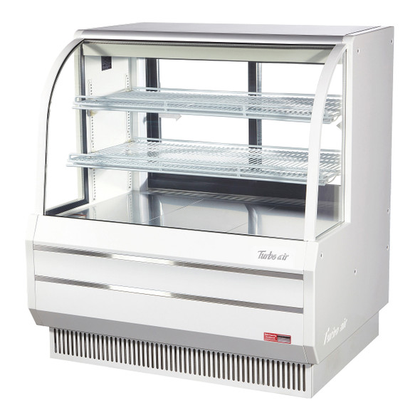 Turbo Air TCGB-48DR-W-N 4' Dry Bakery Display Case - White