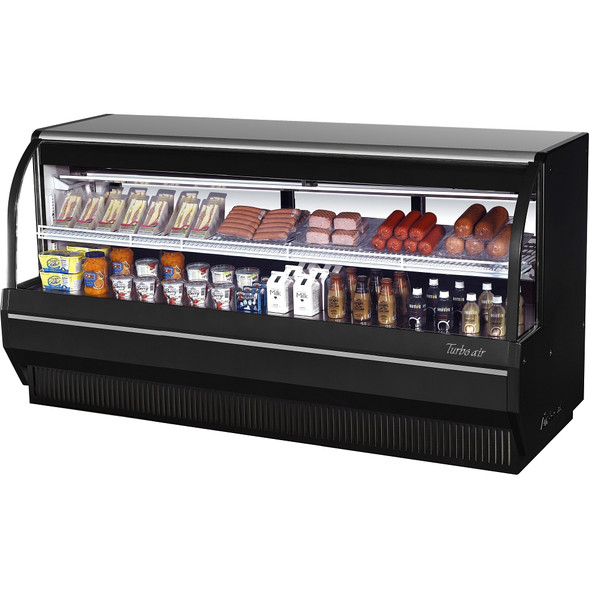 Turbo Air TCDD-96H-B-N 8' Deli Case - High Profile (3 Tiers) - Black