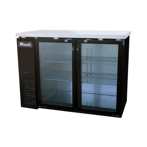 Migali C-BB48G 48" Glass Door Back Bar Refrigerator Migali C-BB48G 48" Glass Door Back Bar Refrigerator