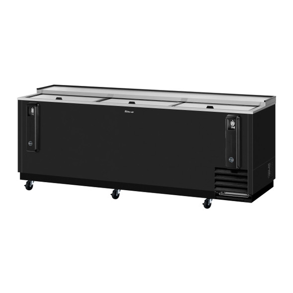 Turbo Air TBC-95SB-N Bottle Cooler, 3 Lids, Black Vinyl Exterior