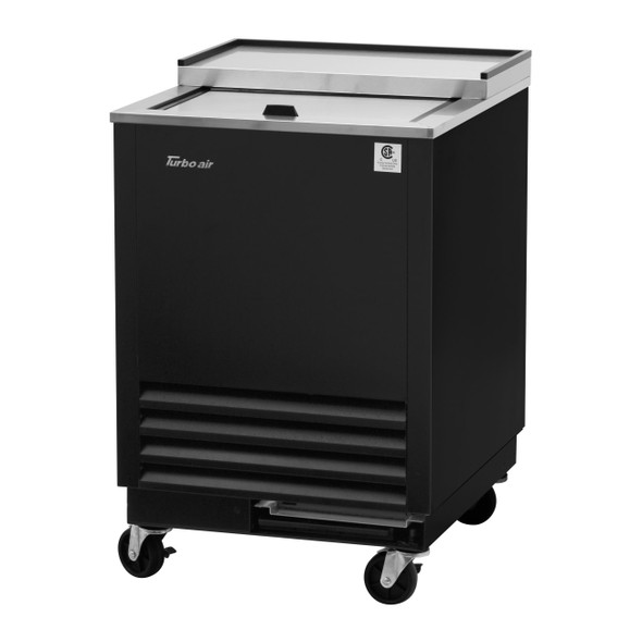 Turbo Air TBC-24SB-GF-N6 Glass Chiller & Froster, 1 Lid, Black Vinyl Exterior