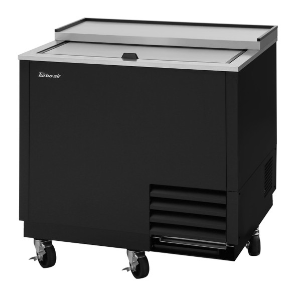 Turbo Air TBC-36SB-GF-N Glass Chiller & Froster, 1 Lid, Black Vinyl Exterior