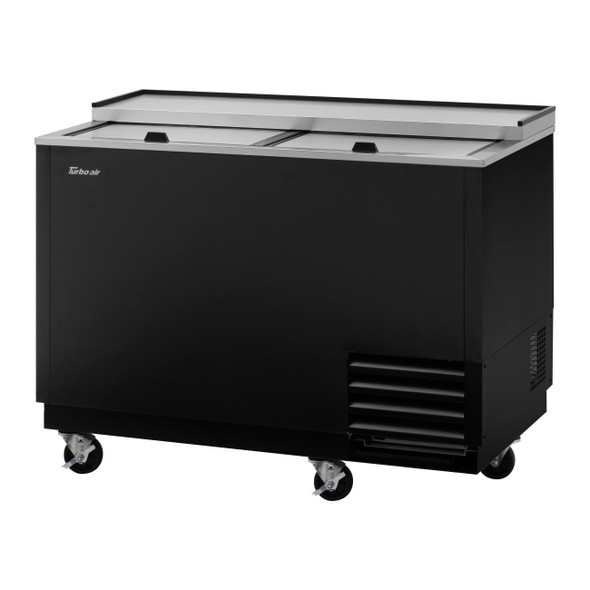 Turbo Air TBC-50SB-GF-N Glass Chiller & Froster, 2 Lids, Black Vinyl Exterior