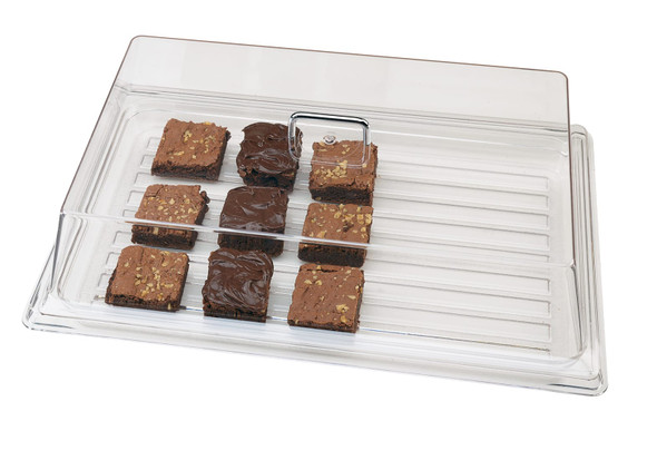 Cambro RD1220CW135 Clear Display Cover, 12" x 20", Chrome Handle