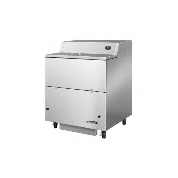Turbo Air TMKC-34S-N-SS 34" Single Access Milk Cooler - SS Exterior SS Interior