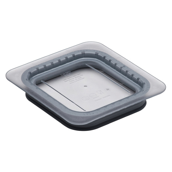 Cambro 60CWGL135 Food Pan Cover, 1/6 size, Solid, Clear, w/Grip Lid
