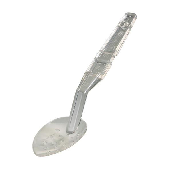 Cambro SPOP10CW135 10" Perforated Deli Spoon, Polycarbonate, Clear
