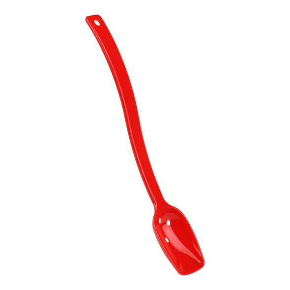 Cambro SPOP10CW404 10" Perforated Deli Spoon, Polycarbonate, Red