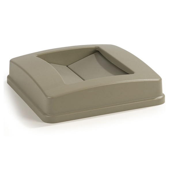 Carlisle 343951-06 Square Waste Container Lid, For 35/50 Gallon, Beige