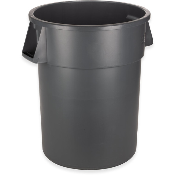 Carlisle 84105523 Bronco Round Waste Container, 55 Gallon - Gray