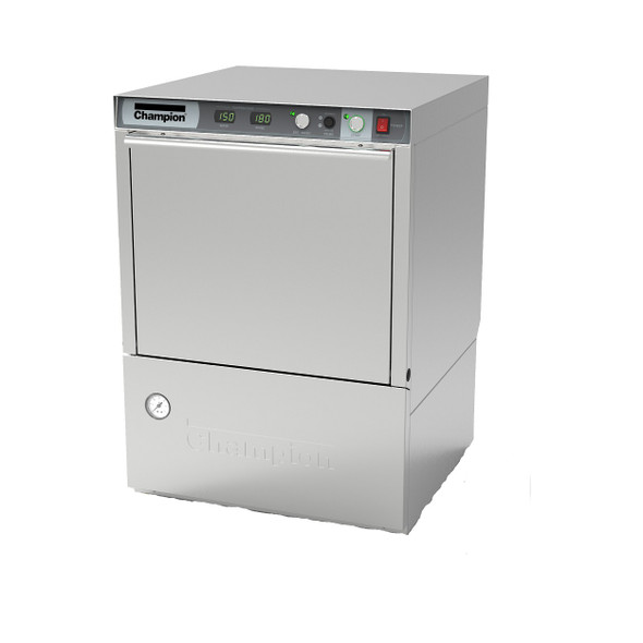 Champion UH230B Undercounter High Temperature Dishwashing Machine with Built-in Booster Heater