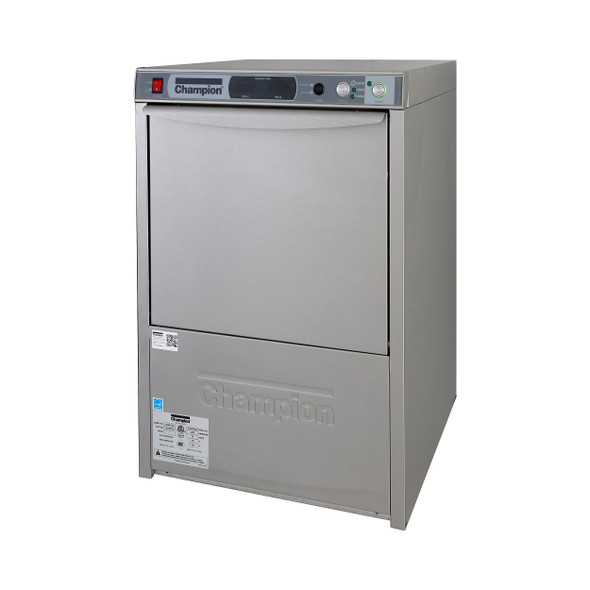Champion UH330B Undercounter High Temperature Dishwashing Machine with Heat recovery and built in Booster Heater