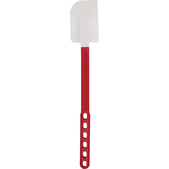 CHEFMASTER 90214 High Heat Spatula, 16-1/2", Red Handle, Silicone & Nylon