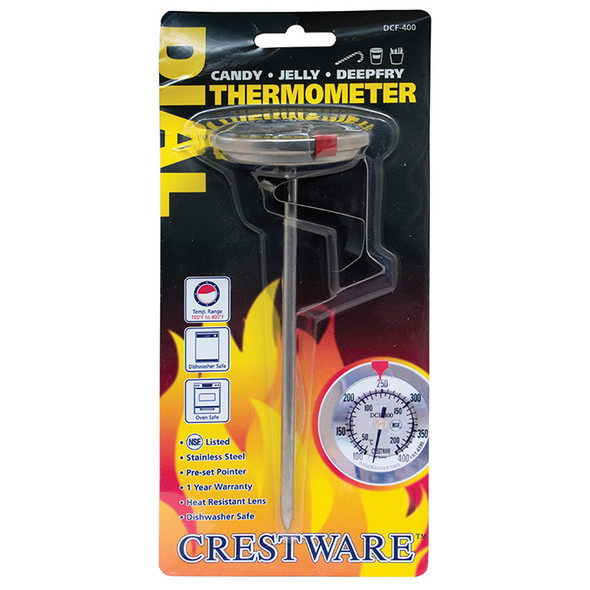 Crestware TRMDCF400 Dial Candy Deep Fry Thermometer