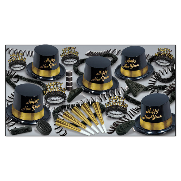 Beistle Gold Legacy New Year Assortment for 25