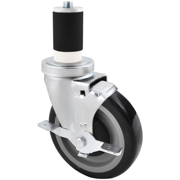 BK 5SBR-RA-PLY-PS4 5" Dia. Expanding Stem Casters, Fits 1-5/8" OD tubing (4/Pack)