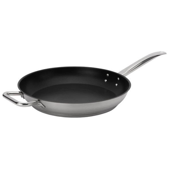 Browne 5734064 Elements Stainless Steel Fry Pan, 14", Teflon Select Non-Stick Coating