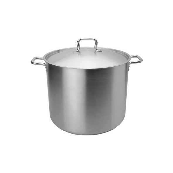 Browne 5733920 Elements Stainless Steel Stock Pot & Lid, 20 Qt.