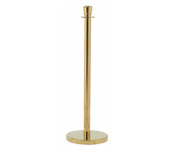 Aarco LB-7 Brass Crowd Control Post, Traditional Rope Style Aarco LB-7 Brass Crowd Control Post, Traditional Rope Style