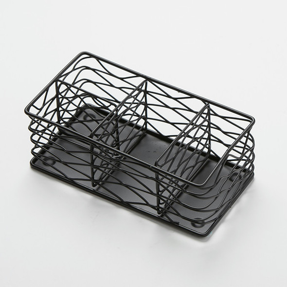 American Metalcraft BNCB84 Birdnest Coffee Caddy, 8-1/2"L x 4-3/8"W x 3-1/8"H, Black