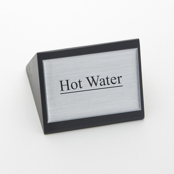 American Metalcraft SIGNW5 "Hot Water" sign, Triangular